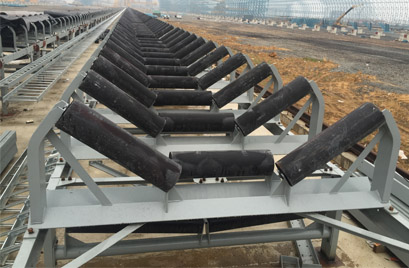 托輥施工現(xiàn)場(chǎng)